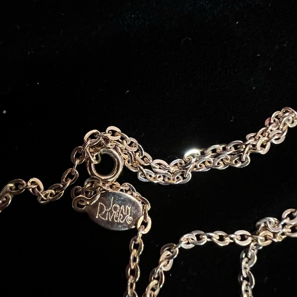 Joan Rivers Rhinestone Ball Gold Tone Signed Necklace - Picture 4 of 5